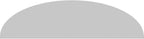 72" W x 19" H x 2" P Elliptical 3 Spoke Architectural Grade PVC Pediment