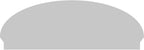 62" W x 22-3/8"H x 2-3/4"P Elliptical 4 Spoke Architectural Grade PVC Combination Pediment