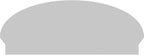 44" W x 17-7/8"H x 2-3/4"P Elliptical Sunburst Architectural Grade PVC Combination Pediment