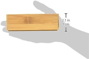 Lipper International 8183S Bamboo Wood Stacking Drawer Organizer Box, 6" x 6"