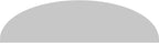 50" W x 13-1/2"H x 2" P Elliptical 3 Spoke Architectural Grade PVC Pediment