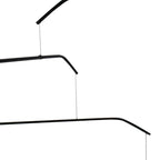 Red Black White Modernist Mobile, Horizontal Style, 22" x 42", Made in USA