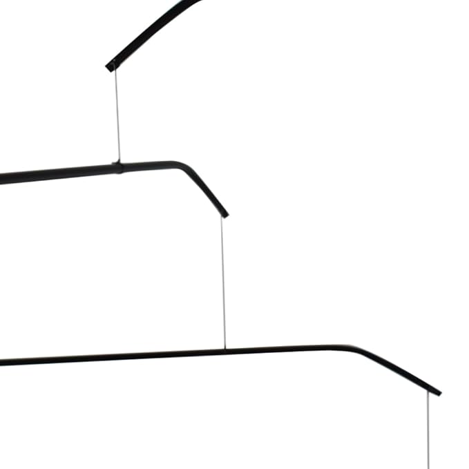 Red Black White Modernist Mobile, Horizontal Style, 22" x 42", Made in USA