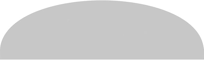 24" W x 7" H x 2" P Elliptical 3 Spoke Architectural Grade PVC Pediment