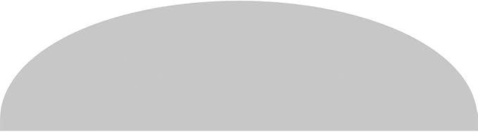 Ekena Millwork 78"W x 20-1/2"H x 2"P Elliptical Smooth Architectural Grade PVC Pediment