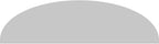 Ekena Millwork 78"W x 20-1/2"H x 2"P Elliptical Smooth Architectural Grade PVC Pediment