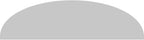 44" W x 12" H x 2" P Elliptical 3 Spoke Architectural Grade PVC Pediment
