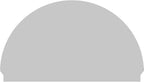 70"W x 41-3/4"H x 2-3/4"P Half Round Smooth Architectural Grade PVC Combination Pediment