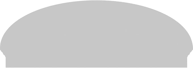 56" W x 20-7/8"H x 2-3/4"P Elliptical Sunburst Architectural Grade PVC Combination Pediment