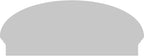 40" W x 16-7/8"H x 2-3/4"P Elliptical Smooth Architectural Grade PVC Combination Pediment