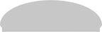 84" W x 27-7/8"H x 2-3/4"P Elliptical Sunburst Architectural Grade PVC Combination Pediment