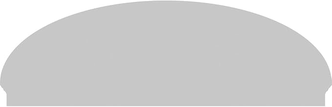 84" W x 27-7/8"H x 2-3/4"P Elliptical Sunburst Architectural Grade PVC Combination Pediment
