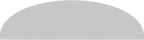 38" W x 10-1/2"H x 2" P Elliptical 3 Spoke Architectural Grade PVC Pediment