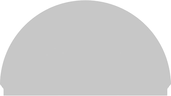80"W x 46-3/4"H x 2-3/4"P Half Round 4 Spoke Architectural Grade PVC Combination Pediment