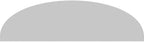 28" W x 8" H x 2" P Elliptical 3 Spoke Architectural Grade PVC Pediment