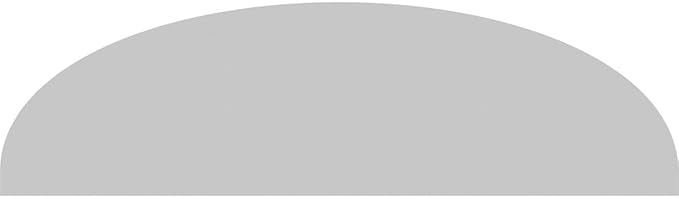 28" W x 8" H x 2" P Elliptical 3 Spoke Architectural Grade PVC Pediment