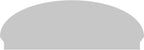 60" W x 21-7/8"H x 2-3/4"P Elliptical Sunburst Architectural Grade PVC Combination Pediment