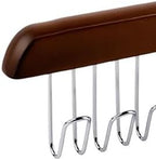 Belt Hangers for Men - 2 Pack Belt Organizer for Closet with 16 Metal Hooks Bra Organizer for Closet - Non-Slip Belt Holder for Closet Space Saving Belt Holder Belt Rack for Closet Brown