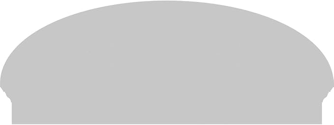 46" W x 18-3/8"H x 2-3/4"P Elliptical Sunburst Architectural Grade PVC Combination Pediment