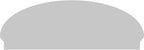 60" W x 21-7/8"H x 2-3/4"P Elliptical Smooth Architectural Grade PVC Combination Pediment