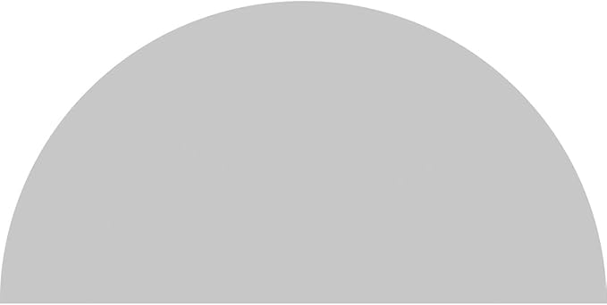 70"W x 35"H x 2"P Half Round Smooth Architectural Grade PVC Pediment