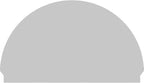 64"W x 38-3/4"H x 2-3/4"P Half Round Sunburst Architectural Grade PVC Combination Pediment