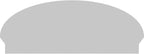 46" W x 18-3/8"H x 2-3/4"P Elliptical 3 Spoke Architectural Grade PVC Combination Pediment
