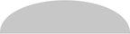 Ekena Millwork 72"W x 19"H x 2"P Elliptical Smooth Architectural Grade PVC Pediment