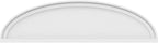 Ekena Millwork 30"W x 8-1/2"H x 2"P Elliptical Smooth Architectural Grade PVC Pediment