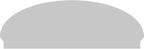66" W x 23-3/8"H x 2-3/4"P Elliptical 3 Spoke Architectural Grade PVC Combination Pediment