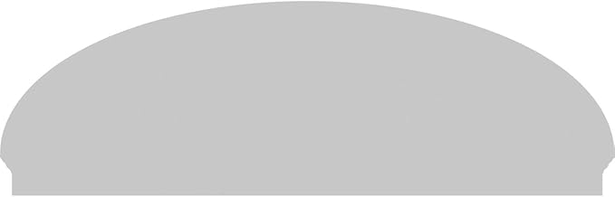 86" W x 28-3/8"H x 2-3/4"P Elliptical Smooth Architectural Grade PVC Combination Pediment