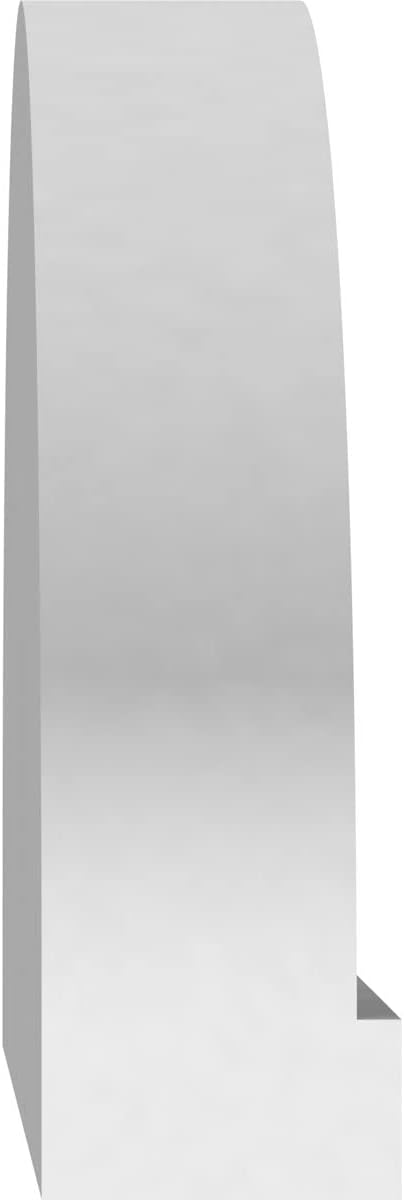 Ekena Millwork 24"W x 7"H x 2"P Elliptical 4 Spoke Architectural Grade PVC Pediment