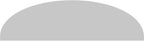 Ekena Millwork 60"W x 16"H x 2"P Elliptical Smooth Architectural Grade PVC Pediment