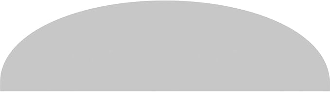 Ekena Millwork 60"W x 16"H x 2"P Elliptical Smooth Architectural Grade PVC Pediment