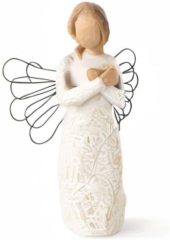 Willow Tree Remembrance Angel (Lighter Skin), Memories…Hold Each one Safely in Your Heart, A Gift to Express Sympathy, Comfort, Remembrance and Healing, Sculpted Hand-Painted Figurine