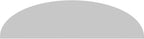 Ekena Millwork 82"W x 21-1/2"H x 2"P Elliptical Smooth Architectural Grade PVC Pediment