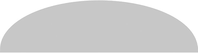 Ekena Millwork 82"W x 21-1/2"H x 2"P Elliptical Smooth Architectural Grade PVC Pediment