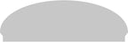 74" W x 25-3/8"H x 2-3/4"P Elliptical Smooth Architectural Grade PVC Combination Pediment