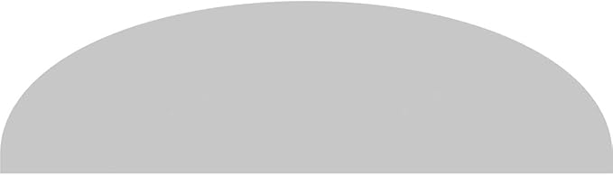 Ekena Millwork 64"W x 17"H x 2"P Elliptical Smooth Architectural Grade PVC Pediment