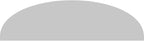 Ekena Millwork 64"W x 17"H x 2"P Elliptical Smooth Architectural Grade PVC Pediment