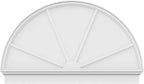 58"W x 35-3/4"H x 2-3/4"P Half Round 4 Spoke Architectural Grade PVC Combination Pediment