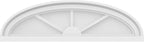 26" W x 7-1/2"H x 2" P Elliptical 3 Spoke Architectural Grade PVC Pediment
