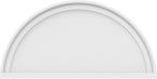 26"W x 13"H x 2"P Half Round Smooth Architectural Grade PVC Pediment