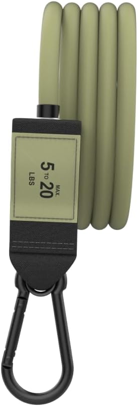 Bodylastics Stackable Resistance Band - Single Resistance Tube Exercise Band - Patented Snap Reduction Tech Workout Bands - Heavy Duty Fitness Bands - Malaysian Latex, Nickel-Coated Iron Clips