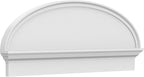46" W x 18-3/8"H x 2-3/4"P Elliptical Smooth Architectural Grade PVC Combination Pediment