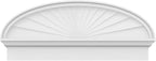 38" W x 16-3/8"H x 2-3/4"P Elliptical Sunburst Architectural Grade PVC Combination Pediment