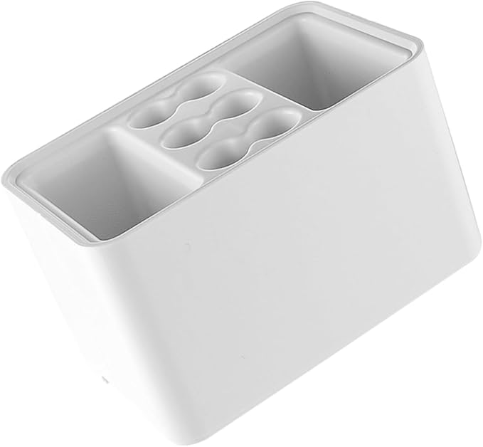 Indoor Umbrella Stand with Removable Drip Tray Compact Storage Rack for Entryway for Home Office and Hotel Use Holds and Folding Umbrellas Pearl White