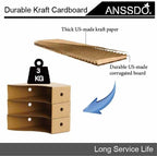 ANSSDO 12 Pack Brown Cardboard Magazine Holder Bulk Kraft Magazine File Holder Magazine Organizer, Magazine Storage Box, Large Volume Magazine File Organizer as Book Bins or Folder Holder for Desk