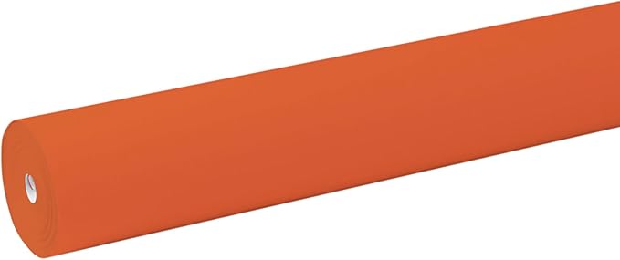 Fadeless Bulletin Board Paper, Fade-Resistant Paper for Classroom Decor, 48” x 200’, Orange, 1 Roll