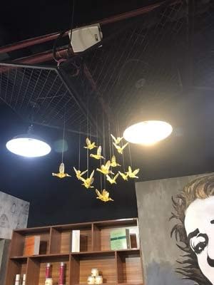 Creative Gold DIY Flying Bird Decorative Hanging Ornaments for Ceiling Light Wedding Kindergarten Shopping Mall Home Window Decoration (10, Gold)